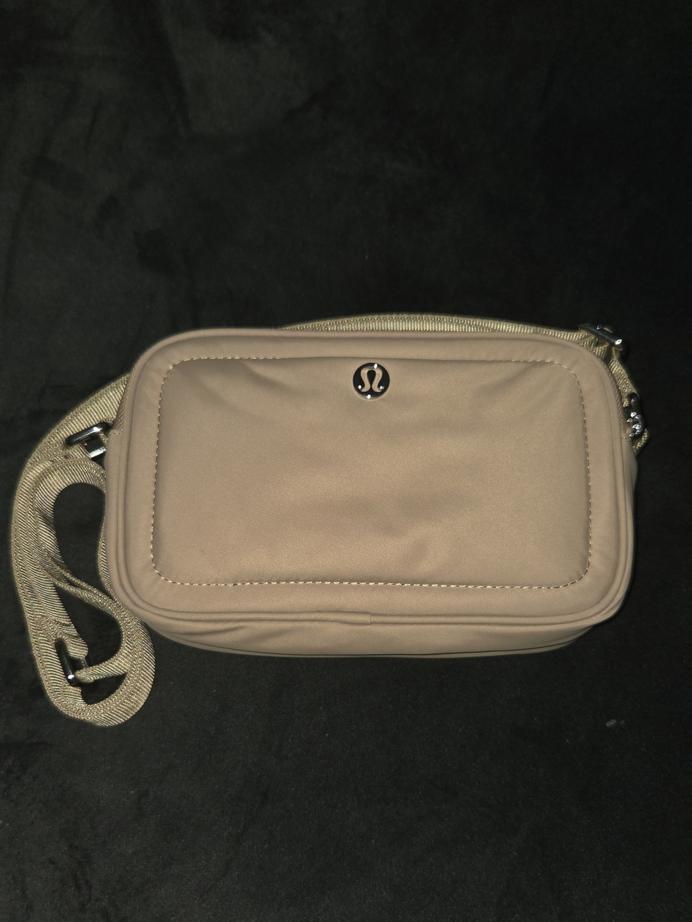 lululemon athletica beige crossbody bag